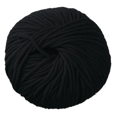 100% vlněná příze merino WOOLLY 5 od DMC 50g, černá