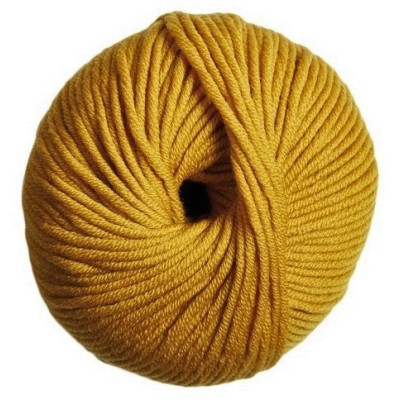 100% vlněná příze merino WOOLLY 5 od DMC 50g, žlutá hořčicová
