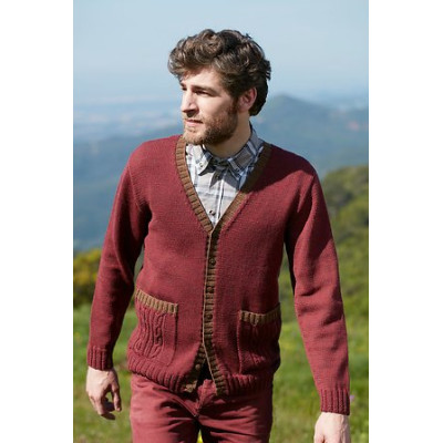 100% vlněná příze merino WOOLLY od DMC 50g, červený tvíd