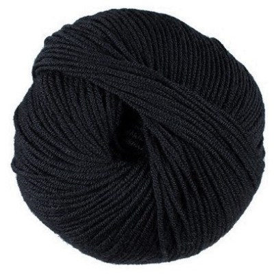 100% vlněná příze merino WOOLLY od DMC 50g, černá