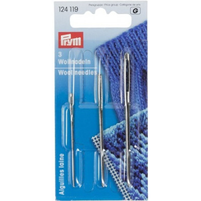 Jehly na vlnu s tupou špičkou (3 ks) PRYM