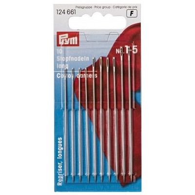 Látací jehly dlouhé č. 1-5 (10 ks) PRYM