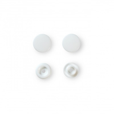 Patentky kulaté bílé "Color snaps" Ø 12,4 mm (30 ks) PRYM