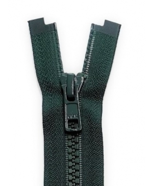 YKK VISLON® zip kostěný dělitelný, zelený tmavý