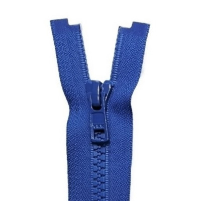 YKK zip kostěný dělitelný, modrý královský