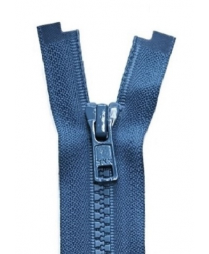 YKK VISLON® zip kostěný dělitelný, modrý džínový