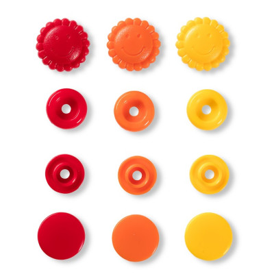 Patentky sluníčka "Color snaps" Ø 12,4 mm (30 ks) PRYM Love