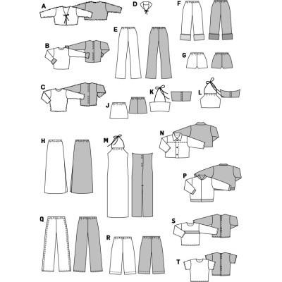 Střih Burda číslo 8576 oblečky pro panenky (barbie)