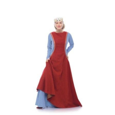 Střih Burda číslo 7977 středověké šaty, hradní paní, královna