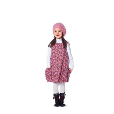 Střih Burda číslo 9447 dětské áčkové šaty, balonové šaty