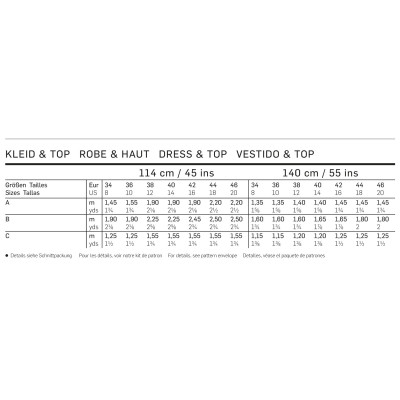 Střih Burda číslo 6914 balonové šaty, top