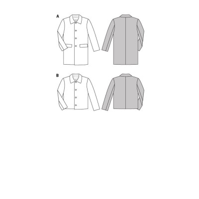 Střih Burda číslo 6932 pánský kabát