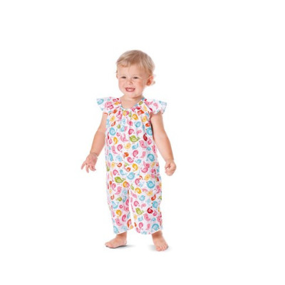 Střih Burda číslo 9435 dětské šaty, halenka, kraťasy, overal