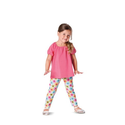 Střih Burda číslo 9438 dětské jednoduché šaty