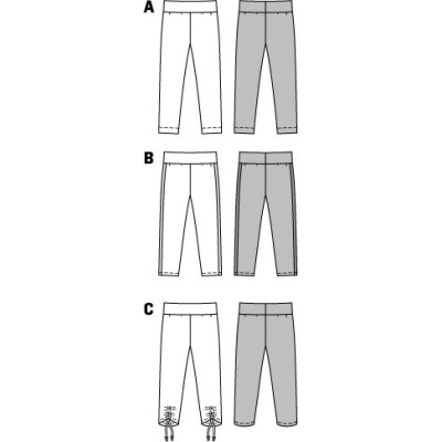 Střih Burda číslo 9415 dětské legíny