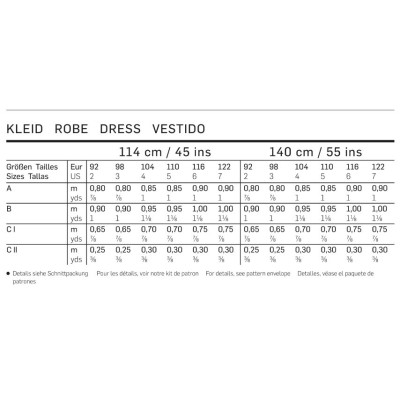 Střih Burda číslo 9420 dětské áčkové šaty s kapsami