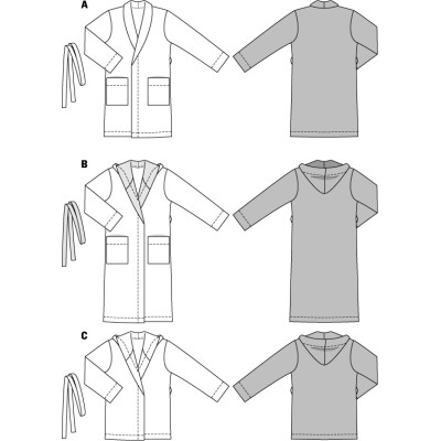 Střih Burda číslo 6740 župan