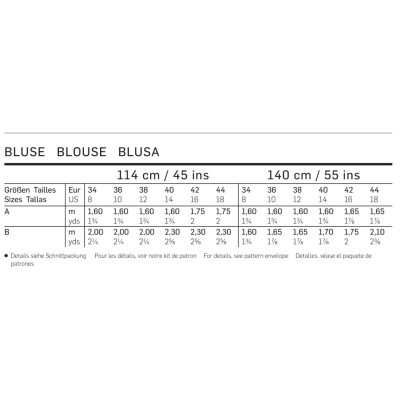 Střih Burda číslo 6632 halenka, propínací halenka, košile