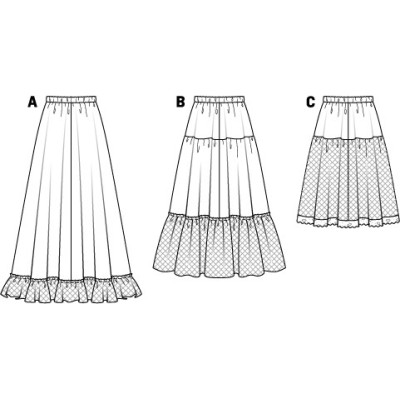 Střih Burda číslo 6739 spodnička