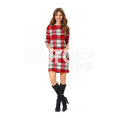 Střih Burda číslo 6609 pouzdrové šaty, šaty s kapsami