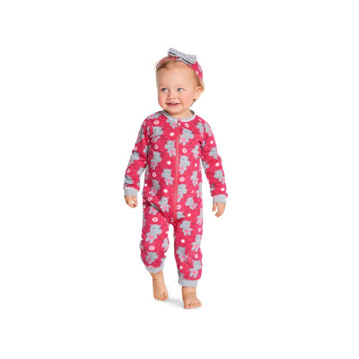 Střih Burda číslo 9328 dětský overal na zip, čepice, čelenka