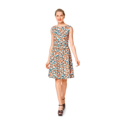 Střih Burda číslo 6339 letní šaty, dlouhé letní šaty, áčkové šaty