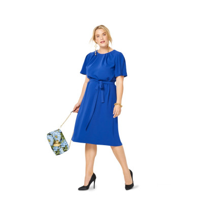 Střih Burda číslo 6305 áčkové šaty, tunika pro plnoštíhlé