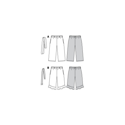 Střih Burda číslo 9302 dětské letní kalhoty