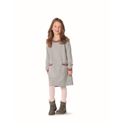 Střih Burda číslo 9286 dětské mikinové šaty