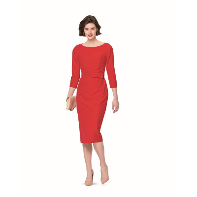 Střih Burda číslo 6165 pouzdrové šaty