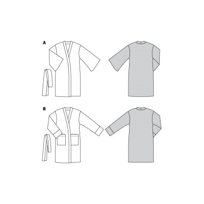 Střih Burda číslo 6161 kimono, župan