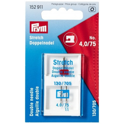 Dvojjehla do šicího stroje, Stretch 75/4,0 mm PRYM