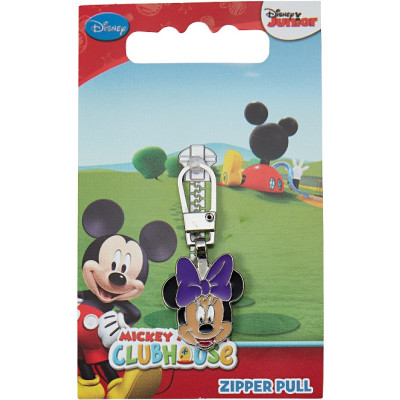 Taháček na zip Minnie Mouse, 42 x 19 mm kovový PRYM