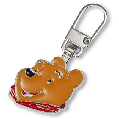 Taháček na zip Medvídek Pú, 40 x 18 mm kovový PRYM