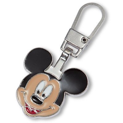 Taháček na zip Mickey Mouse, 42 x 22 mm kovový PRYM