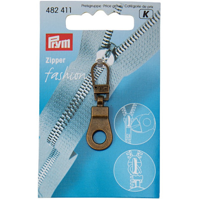 Taháček na zip, kovový PRYM