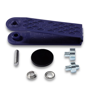 Průchodka stříbrná s podložkou, 5 mm (40 ks) PRYM