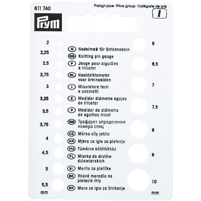 Měřidlo síly jehlic PRYM