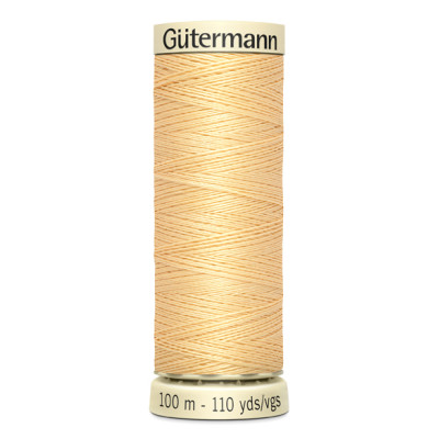 3 Univerzální šicí nit Gütermann 100% PES, žlutá