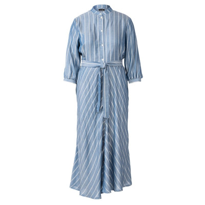 Střih Burda číslo 6108 košilové šaty, košile bez límečku pro plnoštíhlé