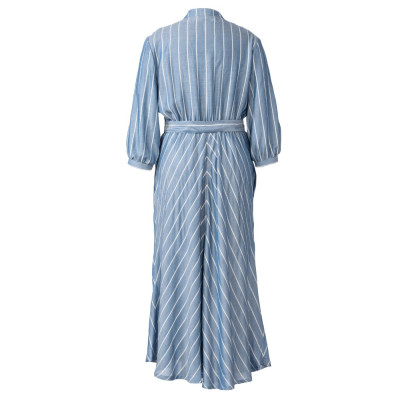 Střih Burda číslo 6108 košilové šaty, košile bez límečku pro plnoštíhlé