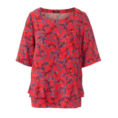 Střih Burda číslo 6105 tričko s volánem pro plnoštíhlé