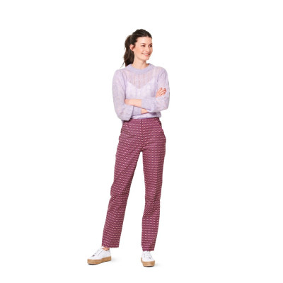 Střih Burda číslo 6101 kalhoty s puky, 7/8 kalhoty