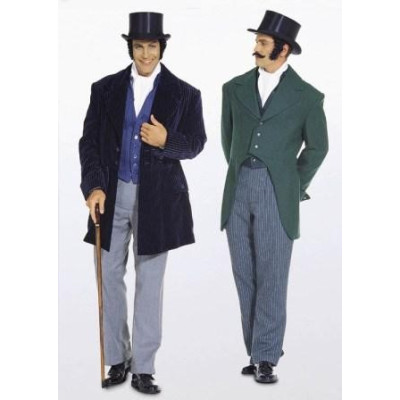 Střih Burda číslo 2767 pánský frak / oblek z roku 1848