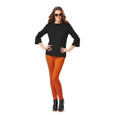 Střih Burda číslo 7031 áčkové šaty, krajkové šaty s podšívkou, tričko