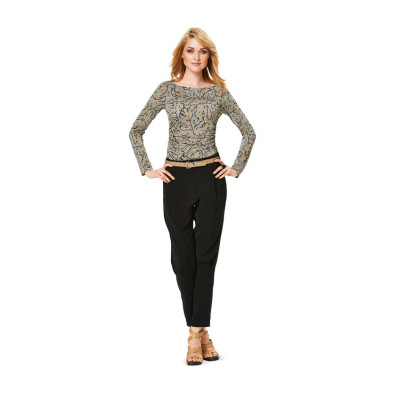 Střih Burda číslo 6910 tričko, jednoduché žerzejové šaty