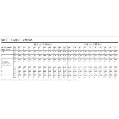 Střih Burda číslo 9439 dětské jednoduché tílko, tričko