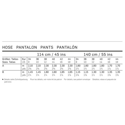 Střih Burda číslo 6659 teplákové kalhoty, tepláky