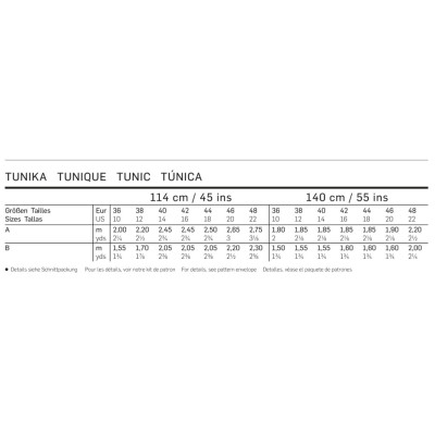 Střih Burda číslo 6683 tunika