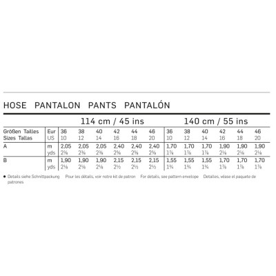 Střih Burda číslo 6689 cigaretové kalhoty, kalhoty s puky